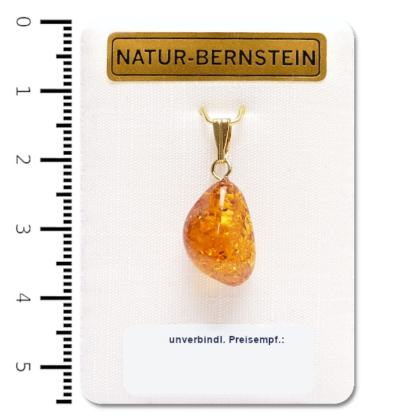90101 Tropfen 'M' vergoldet