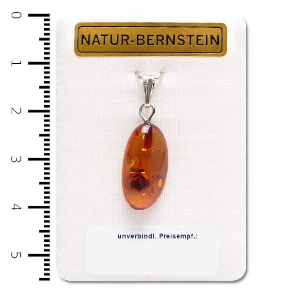 90101 Tropfen 'M' versilbert
