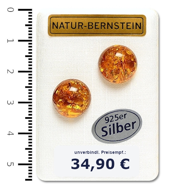 90213 Bernstein Ohrstecker