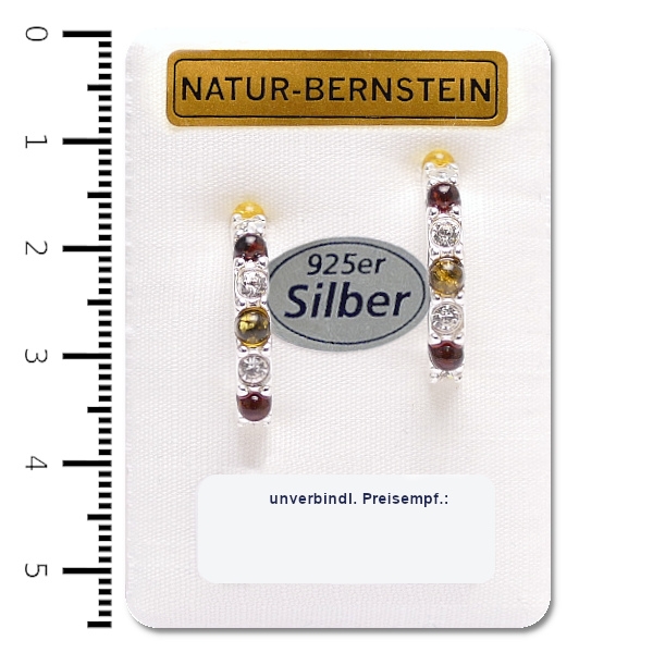 90272b Ohrstecker Creolen, multicolor