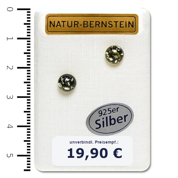 90400 Bernstein Ohrstecker