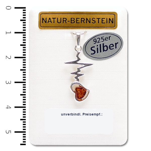90410 Anhänger Herz, cognac