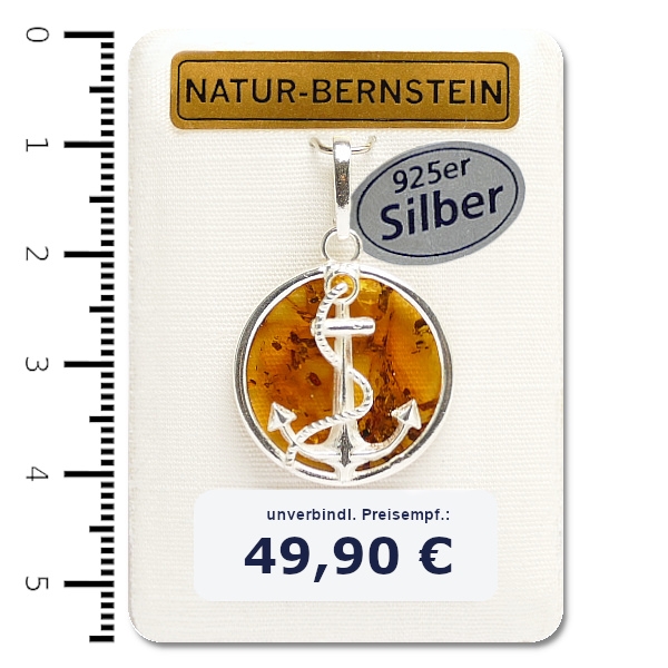 90422 Anhänger Anker, cognac