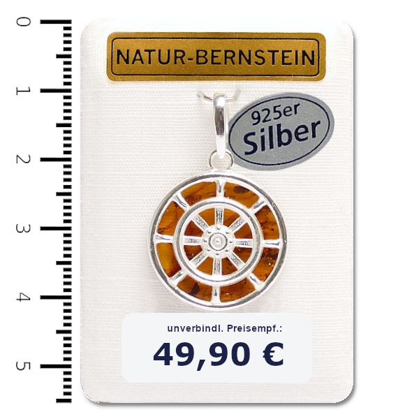 90423 Anhänger Steuerrad, cognac 90423 Anhänger Steuerrad, cognac