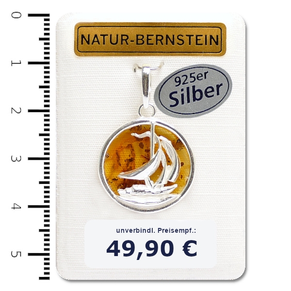 90424 Anhänger Schiff, cognac 90424 Anhänger Schiff, cognac