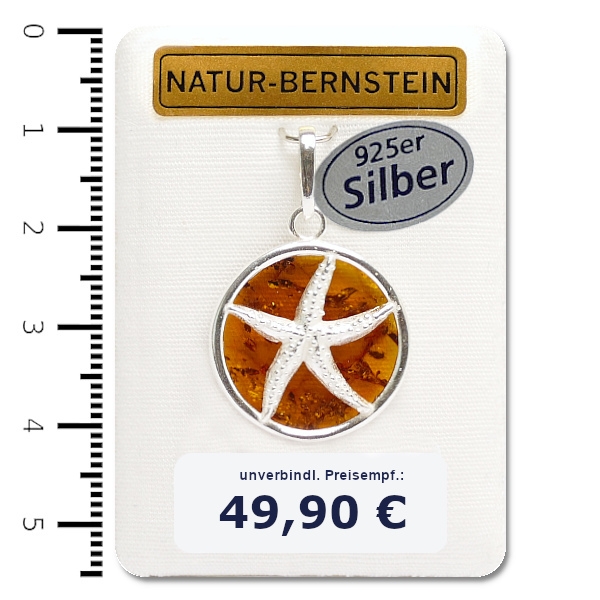 90425 Anhänger Seestern, cognac 90425 Anhänger Seestern, cognac