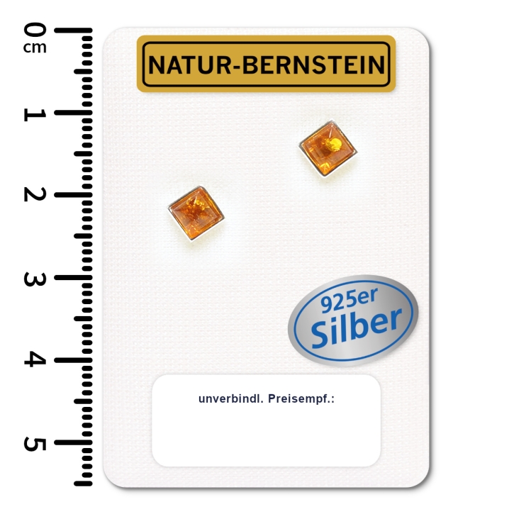 90439c Ohrstecker Quadrat