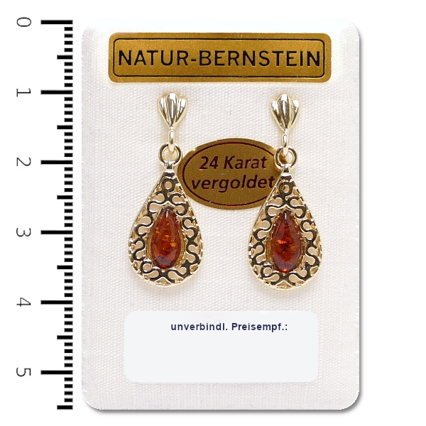 90470 Ohrstecker Silber vergoldet