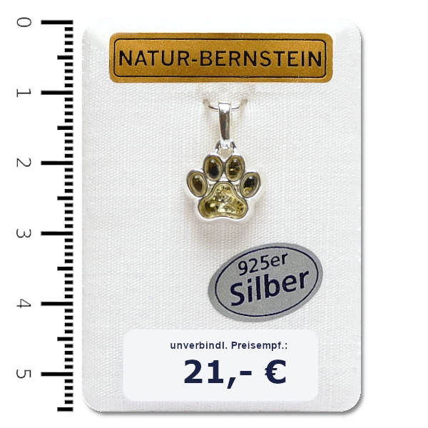 90562g Anhänger Pfote, grün
