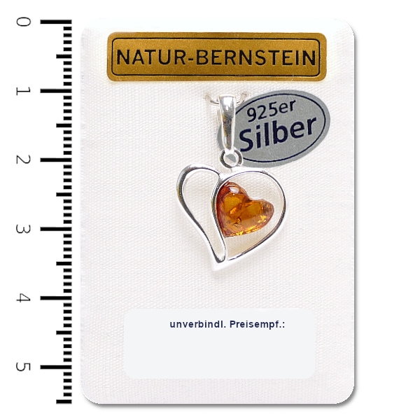 90917 Anhänger Herz,cognac