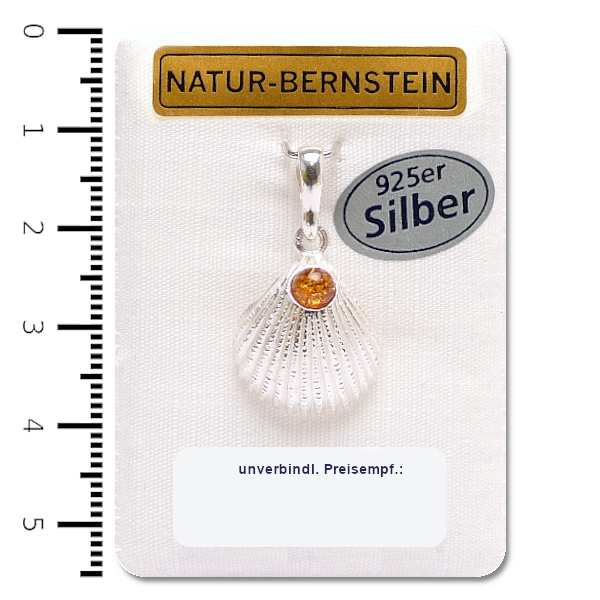 90918 Anhänger Muschel, cognac
