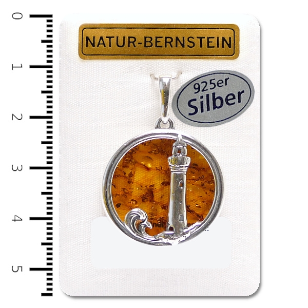 90932 Anhänger Leuchtturm, cognac