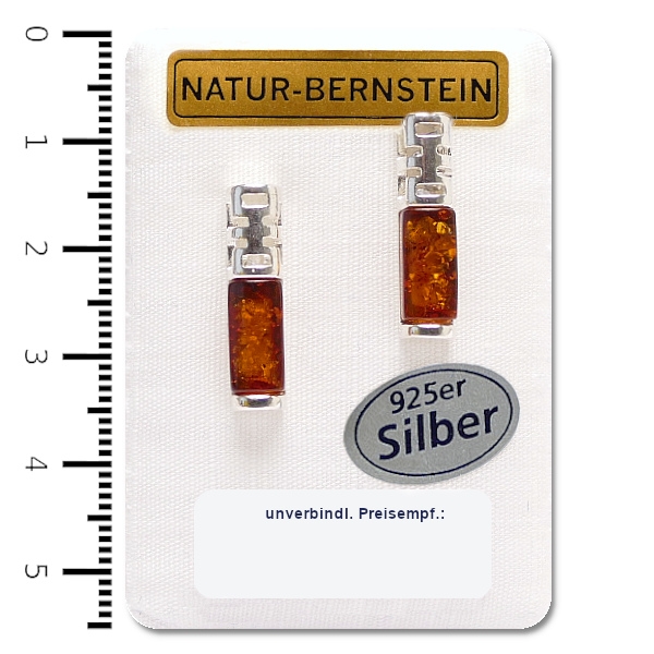 90944 Ohrstecker, cognac