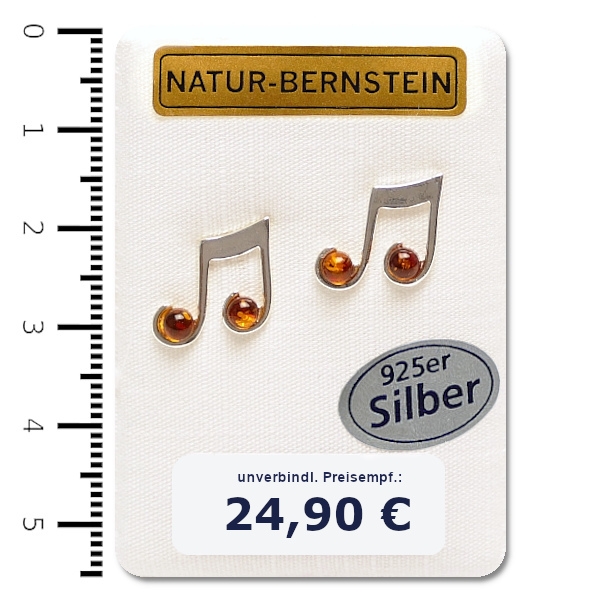 90974 Ohrstecker Doppelnote