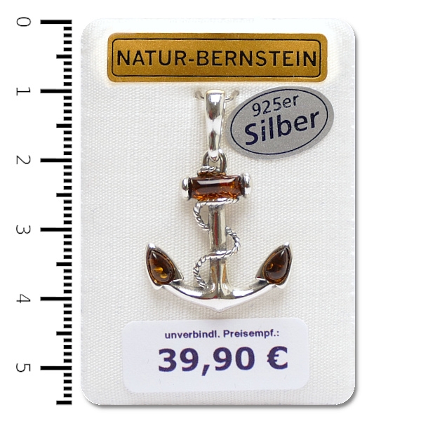 90978 Anhänger Anker, cognac