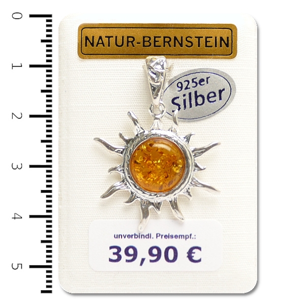 AN08 Anhänger Sonne, cognac