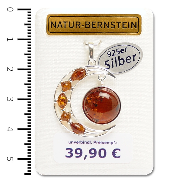 AN09 Anhänger Mond, cognac