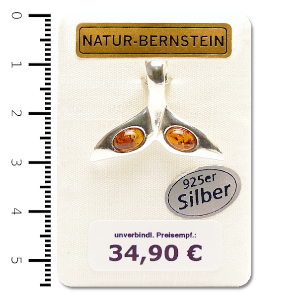 AN16 Anhänger Flosse, cognac