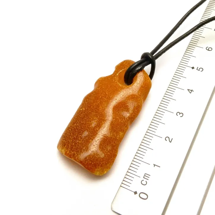 V18-04 Bernstein-Tropfen, cognac/milchig