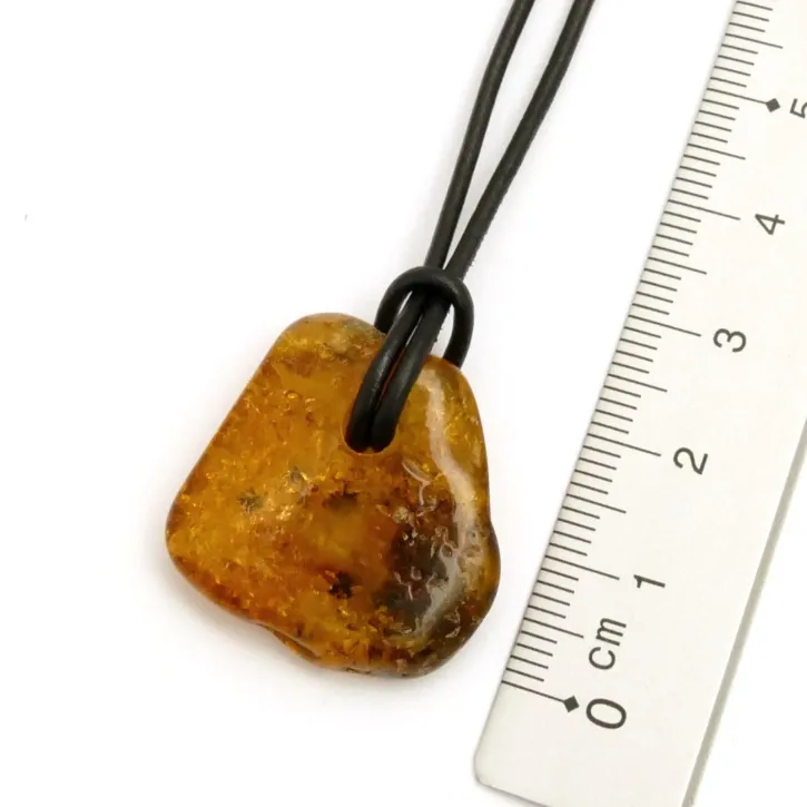 V18-47 Bernstein-Tropfen, cognac