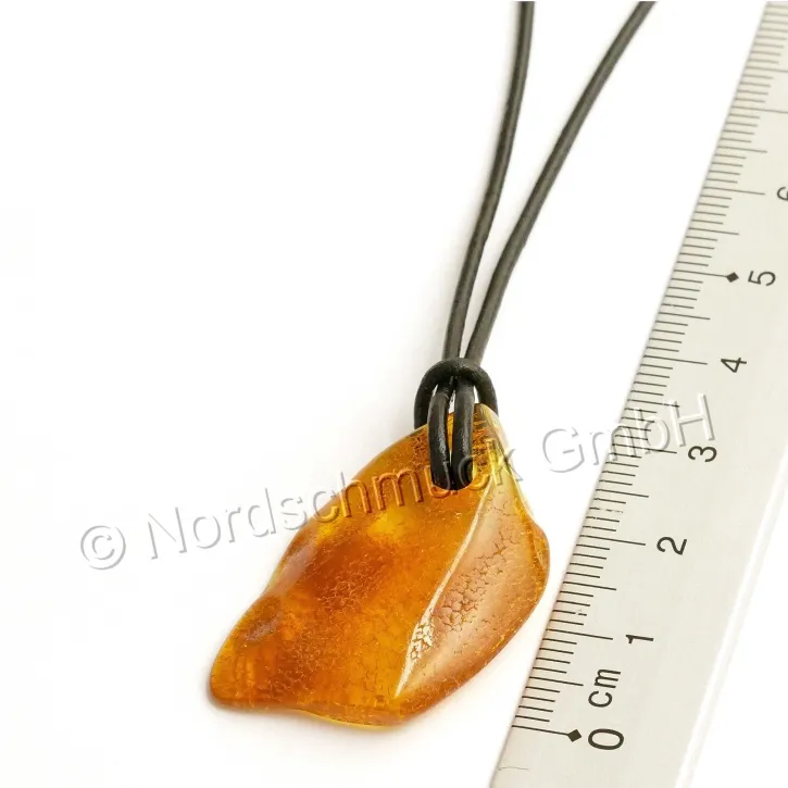 V18-52 Bernstein-Tropfen, cognac