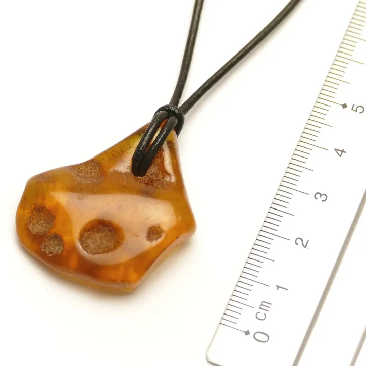 V26-25 Bernstein-Tropfen,cognac