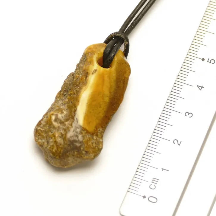 V26-56 Bernstein-Tropfen, milchig